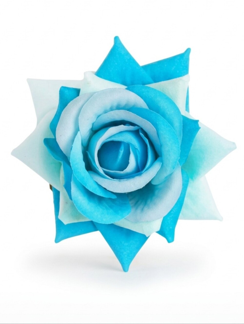Blue Rose Hair Clip - Women Accessories